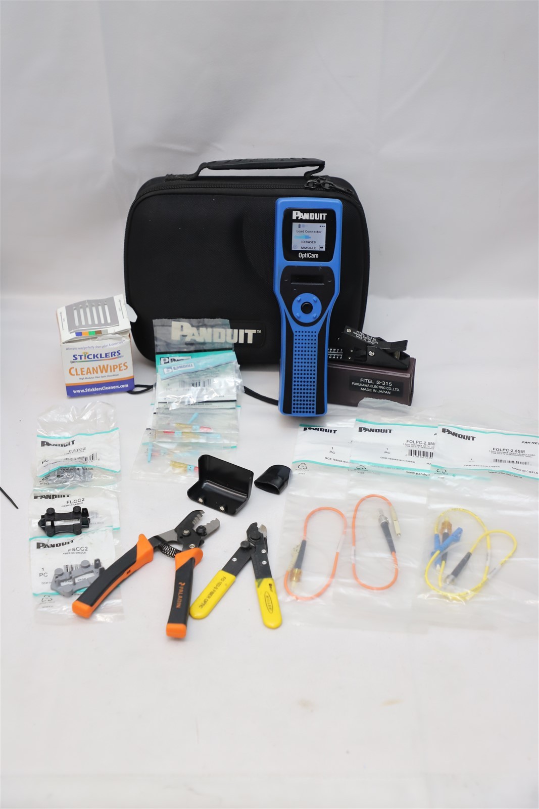 Panduit FOCTT2-KIT OptiCam 2 Fiber Kit - Fitel Cleaver Launch Cords Connectors