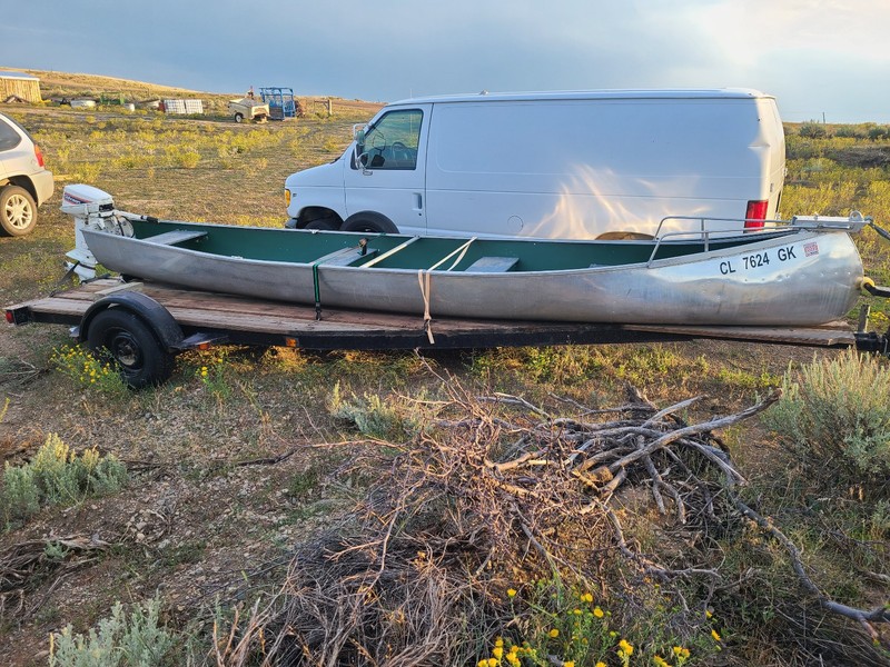 Freighter Canoe  20 foot Aluminum 2000 lb payload rarest Peterborough Canoe Ever