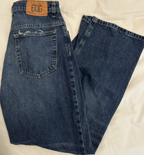 BDG Blue Denim Tapered Baggy Jeans High Rise Medium Wash Size 26