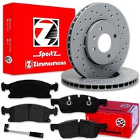 Zimmermann Sport Bremsscheiben + BelÄGe Vorne FüR Mercedes W166 ML M-KLASSE GLE