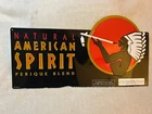 MINT - VINTAGE Natural American Spirit Cigarettes Metal TIN SIGN Black
