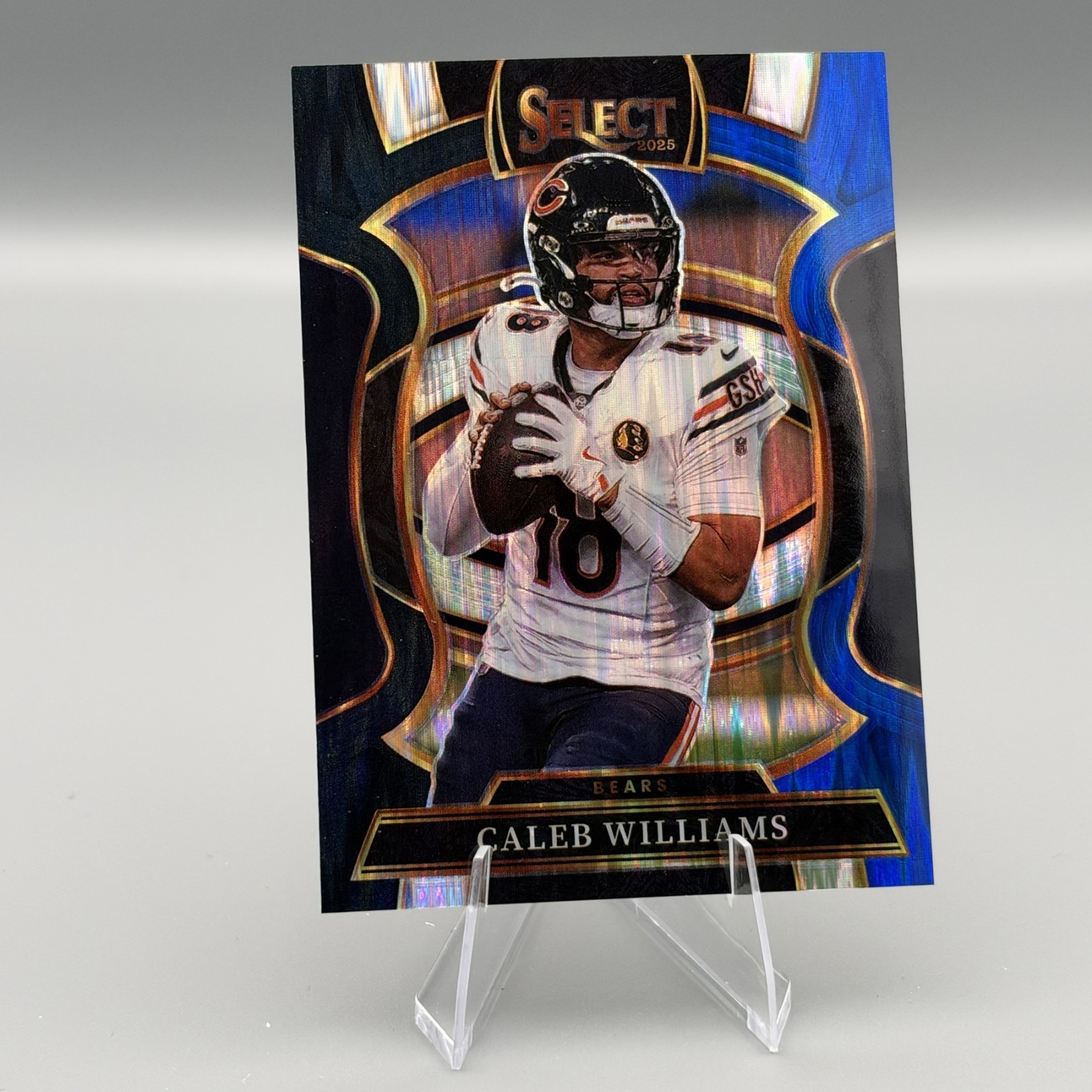 2025 Panini Select Caleb Williams Black Blue Shock #73 Bears