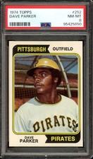 1974 Topps #252 Dave Parker RC/Rookie Pirates HOF PSA 8 NM-MT