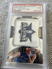 2009-10 Panini Season Update Dirk Nowitzki- All Star Patch #/499 PSA 9 POP 2🔥