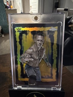 2025 Topps Chrome WWE x Cactus Jack #FVF-22 John Cena Festival Fury Gold #/50