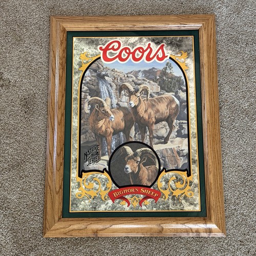 Coors Nature Series Mirror #2 Bighorn Sheep 1995 Limited Edition Susan Shea