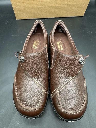 MOCASSINO SLIP ON CLARKS ASHLAND LANE Q REDWOOD TAGLIA 5 1 2 NUOVO SENZA SCATOLA