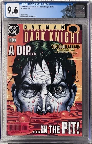 Batman: Legends Of The Dark Knight #145 CGC 9.6 WP; DC Comics 2001; Ft. Joker