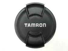 Tamron Genuine Black / Silver 52mm Center Pinch Snap On Front Camera Lens Cap