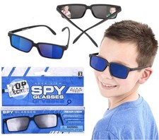 2 Spy Look Behind Sunglasses Rear View Mirror - Detective Gadget Magic Trick Toy