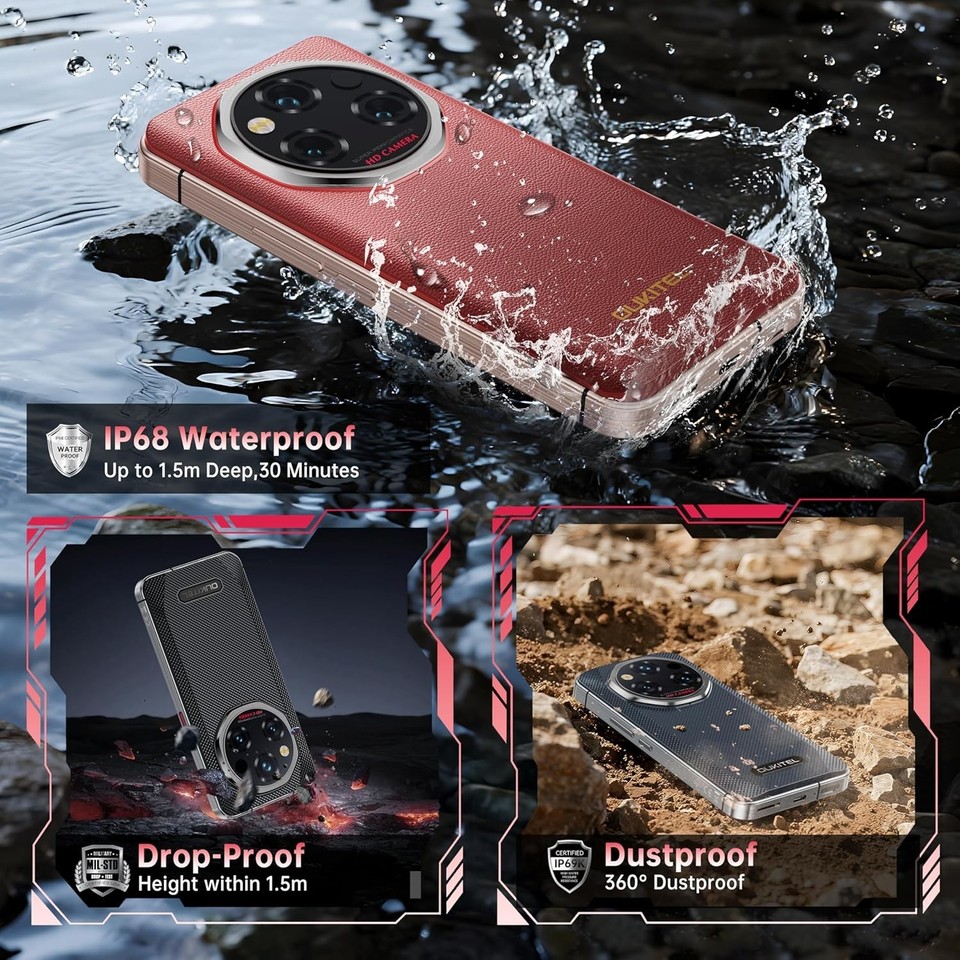 OUKITEL WP210 Rugged Smartphone 5G, Dimensity 8200 Seychelles - View #8