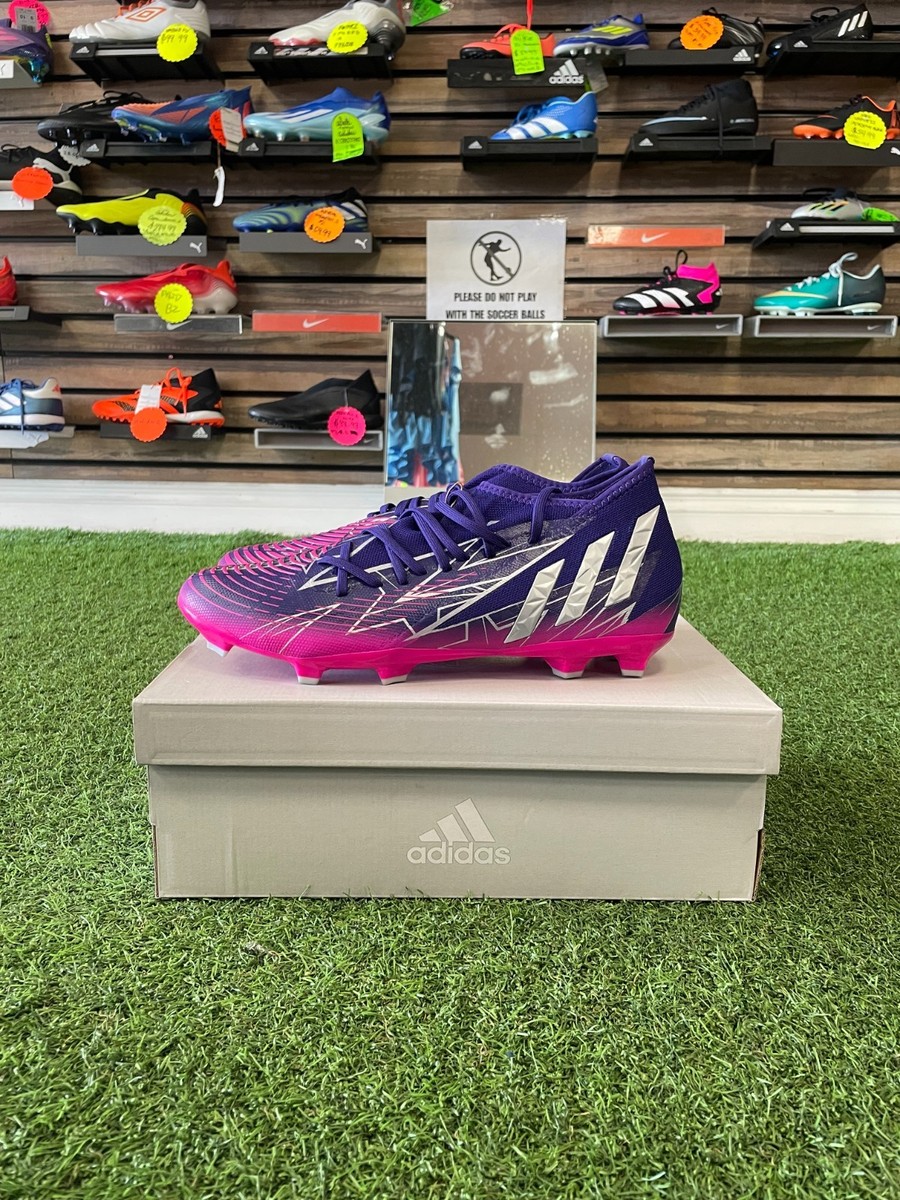 adidas Predator サッカーシューズ ハイカット 紫/ピンク adidas Predator Edge.3 FG Soccer Cleats - Purple/Pink | eBay