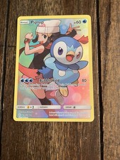 Pokémon Piplup and Dawn Cosmic Eclipse Rare Card Used Great Condition