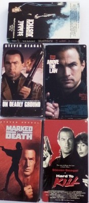 Lot of 5 Steven Seagal Films  (Used VHS 1988-94) Action packed Collection
