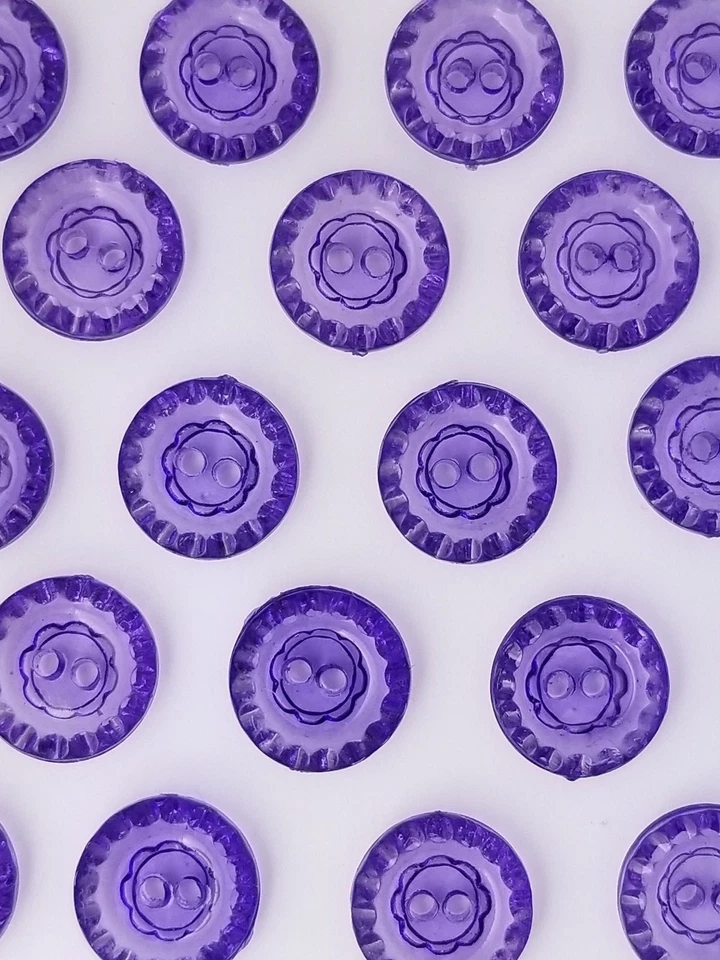 BOTÓN CRISTAL, TALLA 20L - 1/2", ACABADO BRILLANTE, 1 DOCENA, ENVÍO GRATUITO EE. UU. Foto 4 de 4