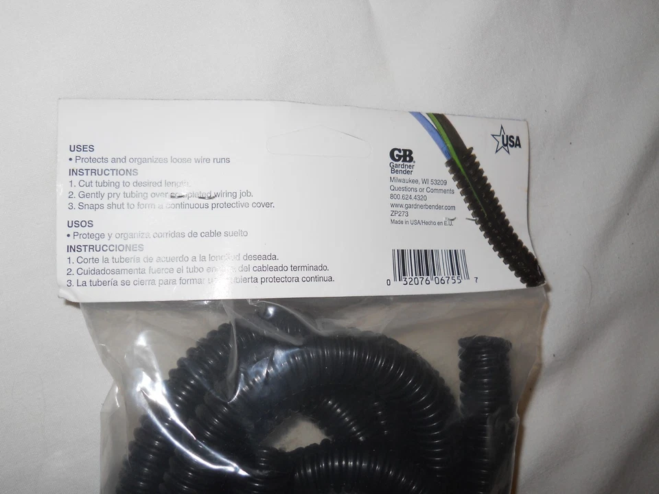 *  NEW ~ Gardner Bender FLX-5007 Flex Tube, 1/2-Inch by 7-Feet, 1/Bag, Black   _ - Image 3 of 3