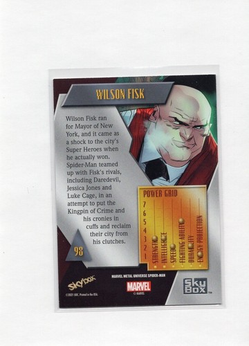 Pack Fresh MINT! MARVEL METAL SPIDERMAN BASE CARDS 2021-2022 #1-100 FINISH SET! - Picture 97 of 97