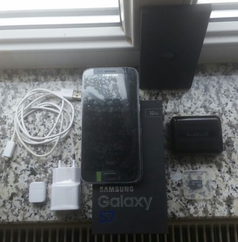 Smartphone Samsung Galaxy S7 G930F 32 GB Black Onyx móvil teléfono móvil restauración.