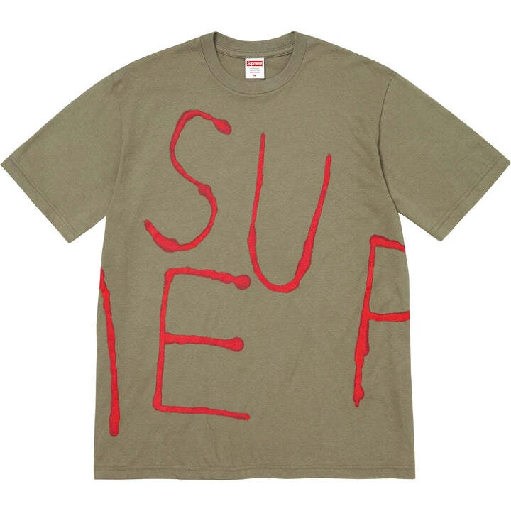 Tee shirt Suprême Peint Olive