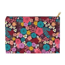 Canvas Accessory Pouch Succulent Garden