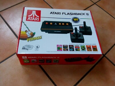ATARI FLASHBACK 8 KONSOLE MIT 2 JOYSTICKS 105 SPIELE OVP