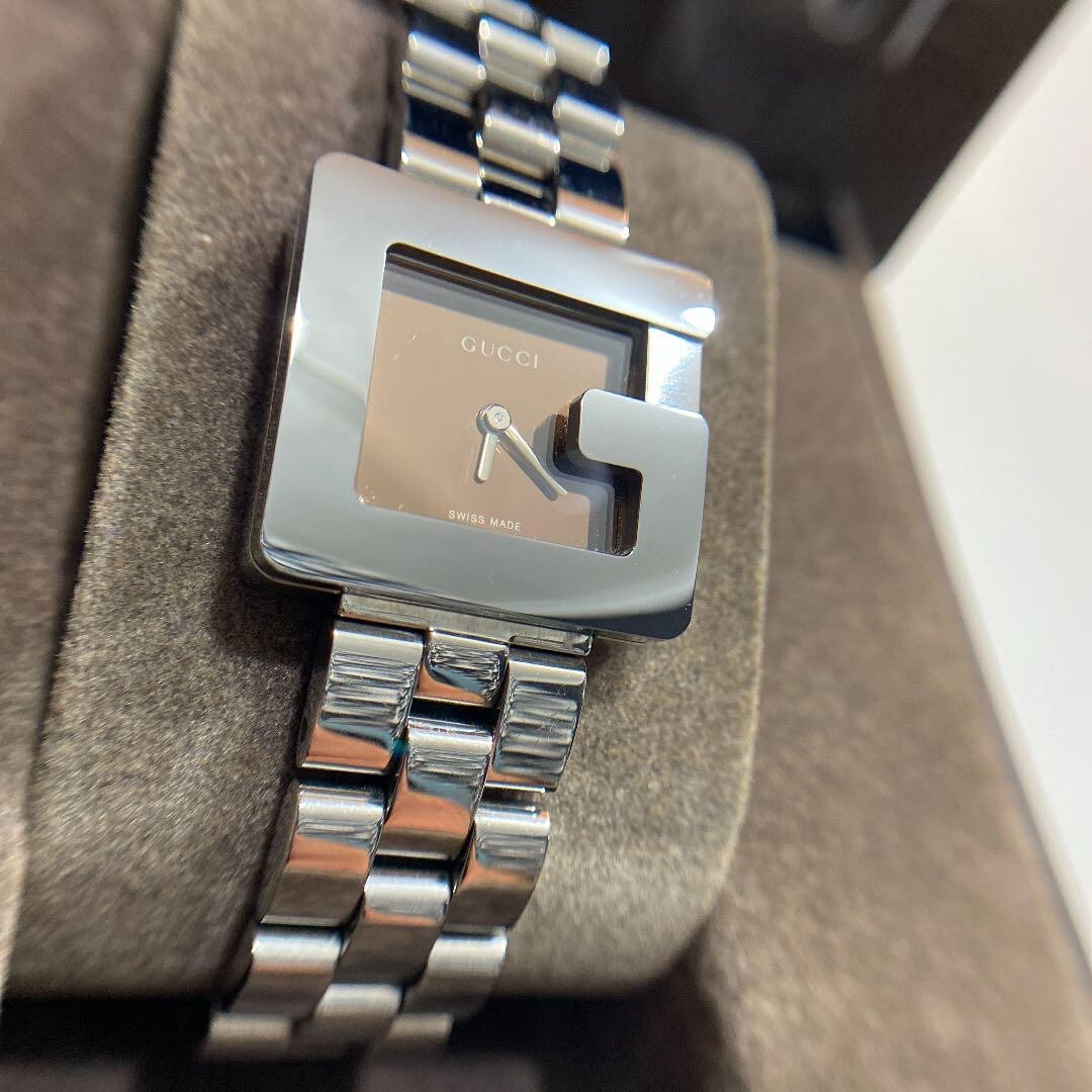 GUCCI 3600L G Watch 24mm Square Quartz Womens Brown Dial GUCCI 3600L G Watch 24mm Square Quartz Womens Brown Dial