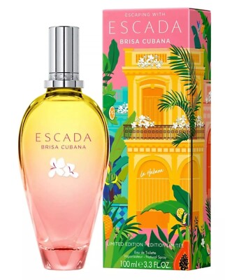 ESCADA BRISA CUBANA Eau De Toilette Spray 3.4 oz 100 ML Women Perfume New Sealed