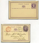 GB QUEEN VICTORIA ½d POSTCARDS WITHOUT 'TO' 1875