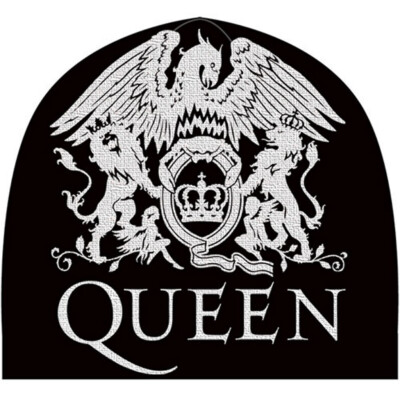 Queen 'Crest' (Black) Beanie Hat - NEU & OFFIZIELL!