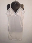 Vintage Sears Satin Ivory Nylon Lace Trim Dress Slip Women's Size 40 (Modern 12)