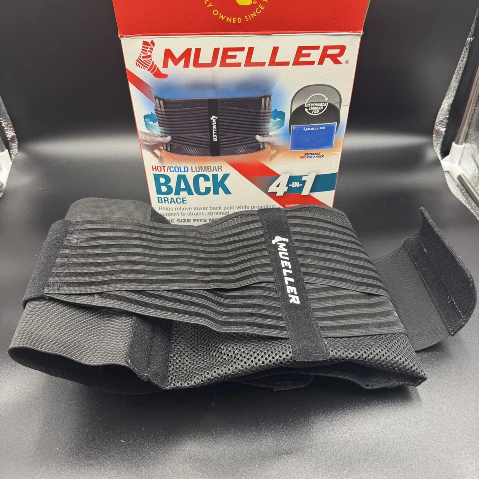 Mueller, 4 en 1 frío/calor, soporte trasero lumbar, talla única (se adapta a 30 - 48 pulgadas), Foto 2 de 4