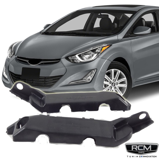 Fit for 2011 2016 Hyundai Elantra Front Bumper Brackets Support Pair