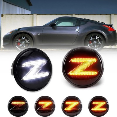 Smoke LED Side Marker Turn Signal Light For 03-09 Nissan 350z Z33 370Z Z34 09-20