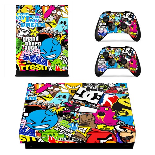 HOT - Graffiti Decal Vinyl Sticker For Microsoft Xbox one X Console & Controller - Picture 8 of 31