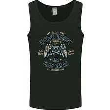Escape Reality and Play Games Mens Vest Tank Top
