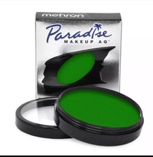 Mehron Paradise AQ Make Up Green Face And Body Paint 40g