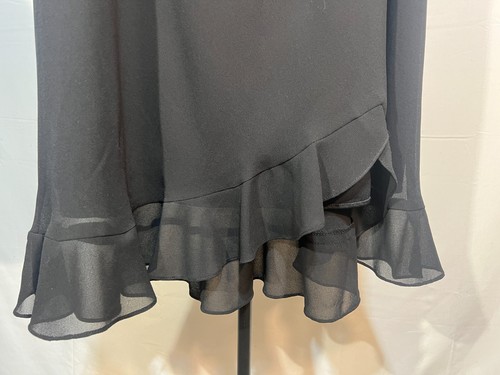 Women Black Long Skirt Party Holiday 24 w Stretchy Elastic Waist New NWT JBS - Picture 3 of 6