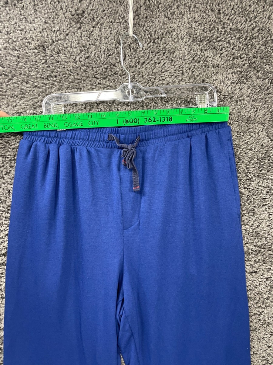 Club Room Jogger Pants Men's Large Blue Stretch Drawstring Waist