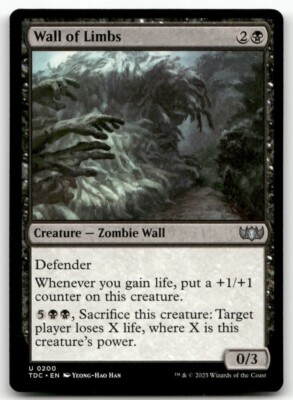 Wall of Limbs #200 MTG Tarkir Dragonstorm TDC NM X1