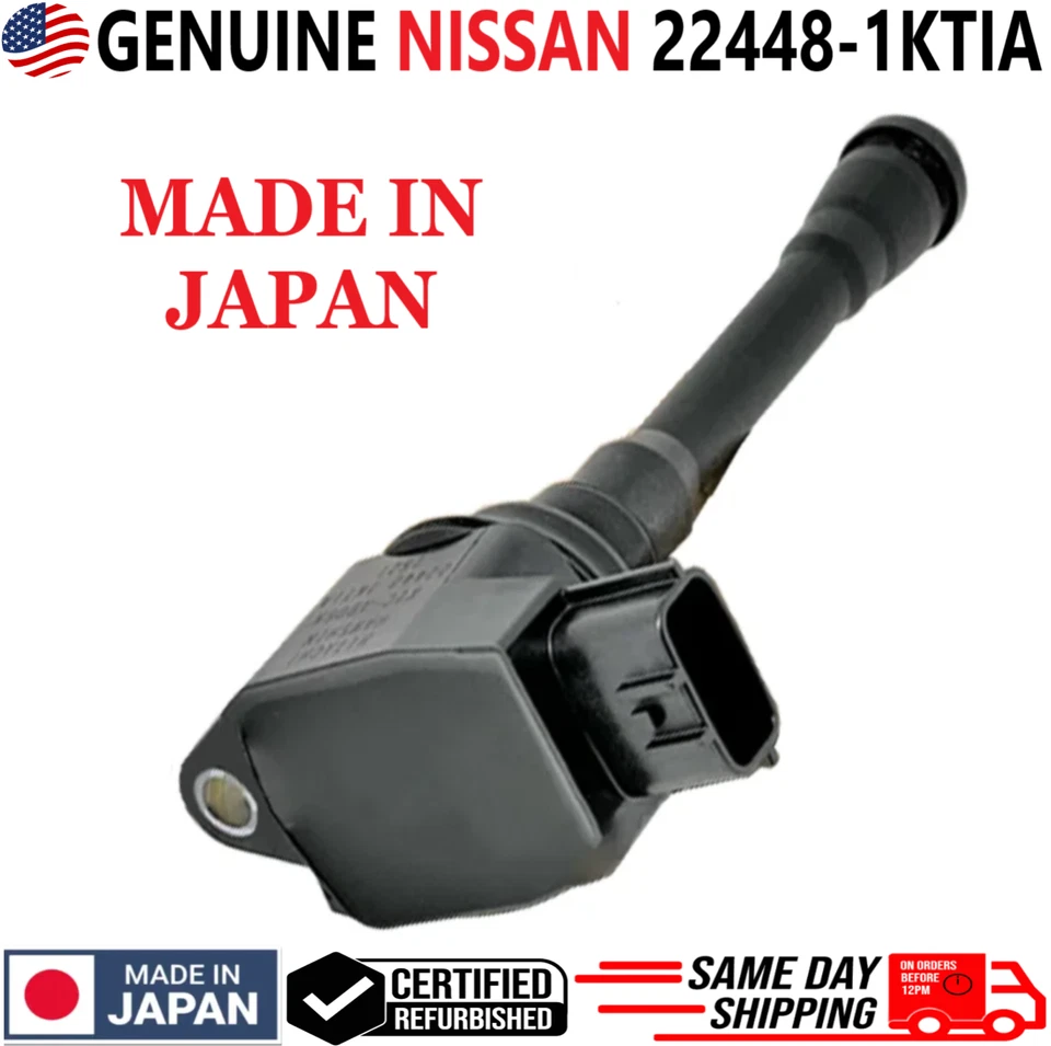 Bobinas de encendido originales Nissan para Nissan e Infiniti I4 V8 2007-2015, 22448-1KTIA Foto 4 de 4