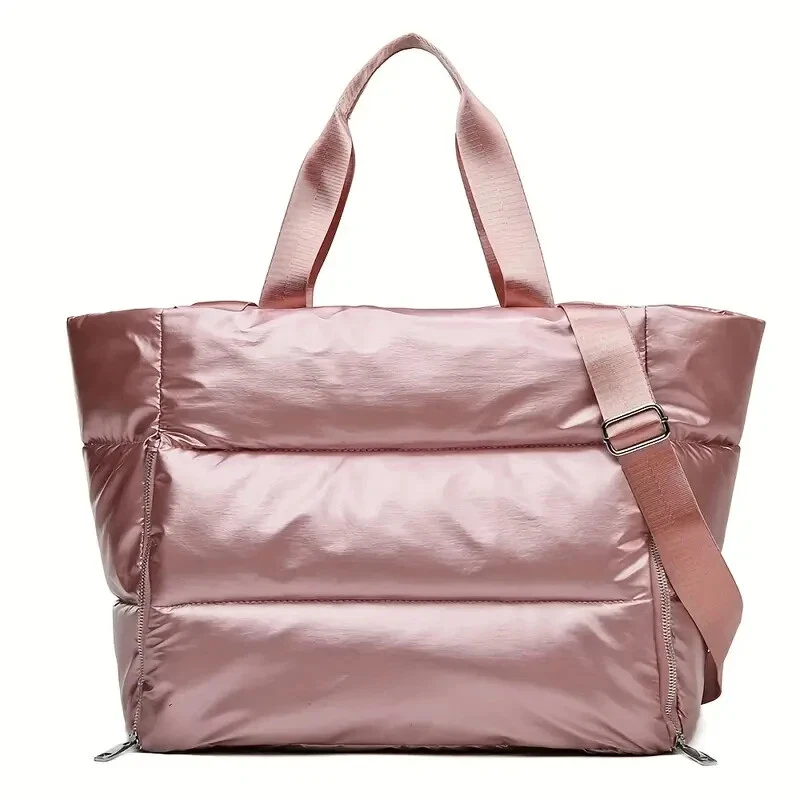 Large Nylon Duffel Cross Body Bag for Women, Yoga Exercise Gym Bag, Waterproof - Image 2 of 4