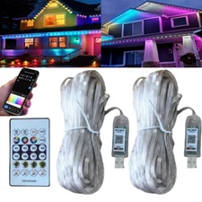 20-200 Smart Rainbow LED Permanent Outdoor Lights USB Bluetooth APP Control Kit