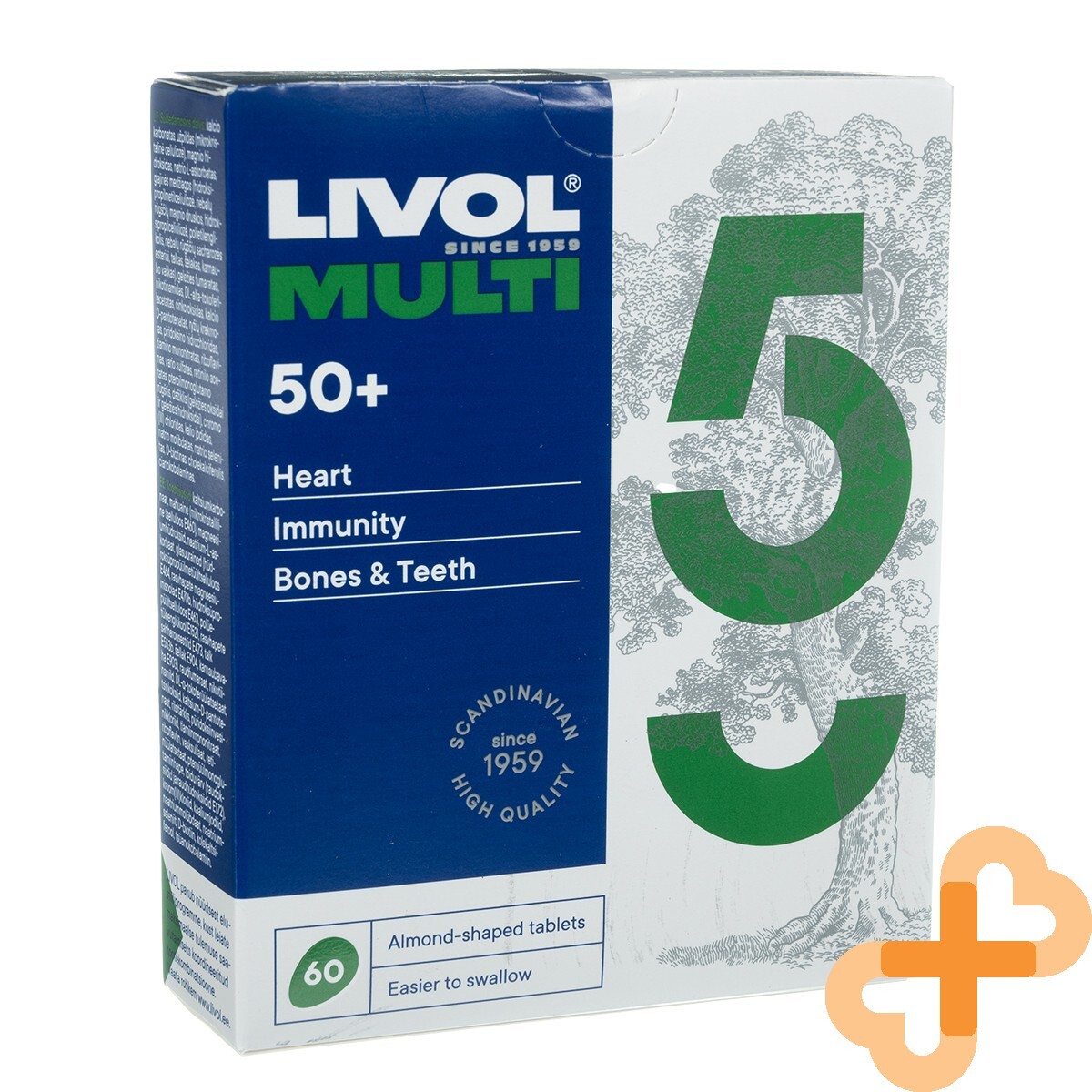 LIVOL Multi Supplement for Adults 50+ Heart Immunity Bones and