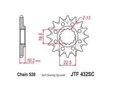 JT Front Sprocket 14 14T Tooth RM250 87-08 DRZ 250 400 DR 200 250 350 LT250R