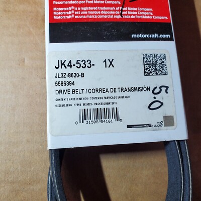 Genuine Ford Motorcraft JK4-533 Drive Belt V-Belt JL3Z-8620-B | eBay