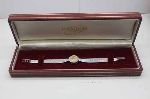 Longines orologio vintage da donna con diamanti in oro bianco 750 18kt |  eBay
