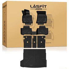 LASFIT Floor Mats for BMW X3 2025 2026 Protection TPE 1st & 2nd Row & Cargo Mat