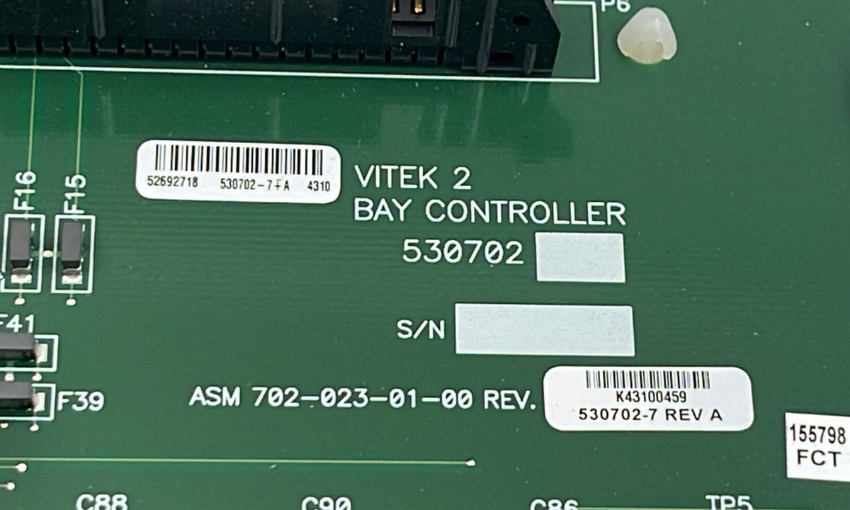 BAY BioMerieux Vitek 2 Bay Controller Board 530702-7 ASM 702-023