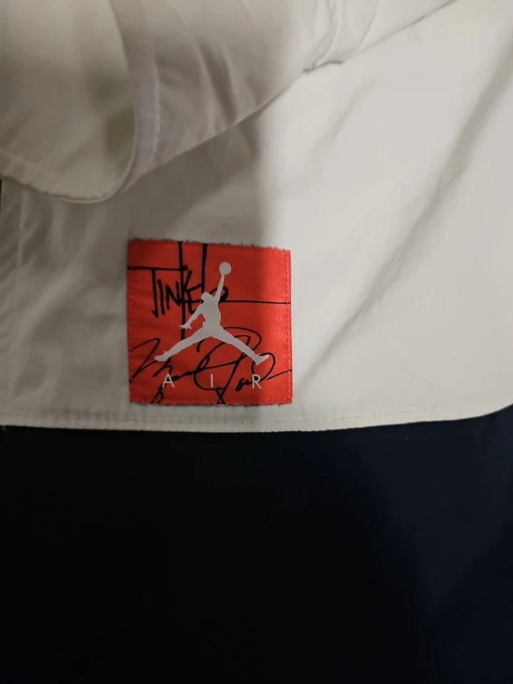 Cortavientos Nike Air Michael Jordan XXL rojo/blanco/azul autografiado cuadrado en la parte delantera Foto 3 de 4