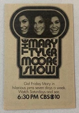 1970 small CBS tv ad ~ MARY TYLER MOORE Gal Friday Mary